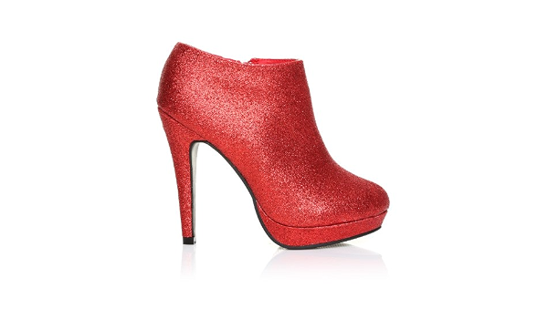 Scarpe Rosse a Stivaletto Glitter con Tacchi a Spillo Molto Alti h20 - Rosso  Glitter, Sintetico, 41 EU : Amazon.it: Scarpe e borse