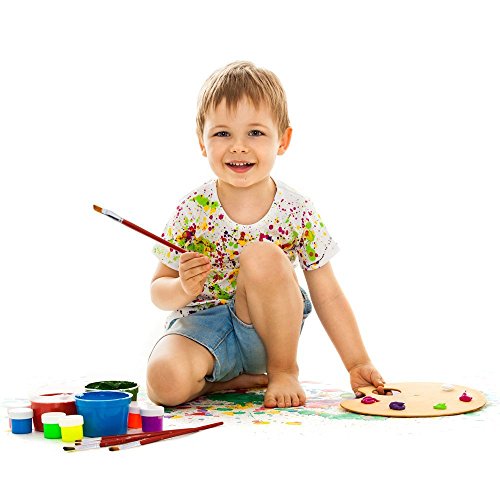 Flintronic Pinsel-Set Künstlerpinsel,Ölmalpinsel Acrylpinsel Verschiedene Größe, für Acrylfarben oder Aquarellfarben, 6 Stück - 5