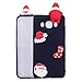 Produktbild Samsung Galaxy J5 2016 Handyhülle, für Galaxy J5/J510 2016 Silikon Weihnachten Serie TPU, SevenPanda 3D Weihnachten Weihnachtsmütze / Weihnachtssocke / Weihnachtsmann Muster TPU Soft Haut Flexibel Haltbar Zurück Niedlich Gummi Stoßfest Bumper Ultra Slim Dünn Leicht Schutzfolie Hülle für Samsung Galaxy J5 (2016) 5.2 Zoll - Schwarz / Weihnachtsmann