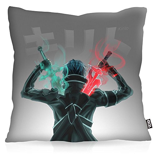 VOID Kirito Kissenbezug Kissenhülle Outdoor Indoor anime sword schwert, Kissen Größe:50 x 50 cm