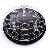 CATLXC Acryl Make-Up Kosmetik Lippenstift Display-Ständer Kunststoff Transparent - Kann Um 360 ° Gedreht Werden - Aufbewahrungsbox Für Lippenstifte Display Organizer - Rundes Loch,M