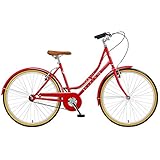 Viking Women's Campus 26 Inch Wheel Heritage Bike-Red, 18 Inch
