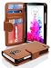 Produktbild LG G3 Hülle in BRAUN von Cadorabo - Handyhülle mit 3 Kartenfächer für LG G3 Case Cover Schutzhülle Etui Tasche Book Klapp Style in COGNAC BRAUN