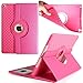 Produktbild Generic Premium Smart PU Leder Schutz Hülle 360 Grad Schwenkbar drehbar für Apple iPad air 2 (iPad air 2, Hot Pink)