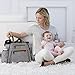 Skip Hop Grand Central Changing Bag Black and White Stripes