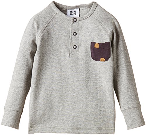 MiniMize Baby-Boys MMMONTREAL Long Sleeve Jersey T-Shirt, Grey (Nine Iron), 12-18 Months (Manufacturer Size:92)