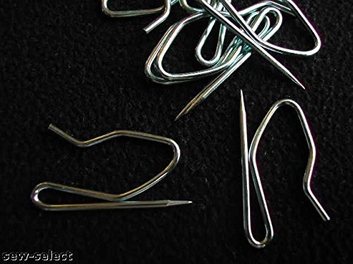 500 Pin in Curtain Hooks - for French/Pinch/Goblet Pleated Curtains