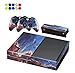 Produktbild Skin for XBOX ONE - Morbuy Design Folie Aufkleber schützende Haut Schale für Microsoft XBOX ONE Konsole und 2 Dualshock Controller Skins und Kamera Sticker Set + 10 pc Silikon Thumb Grips (Himmel Rock)