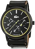 Lacoste Herren Analog Quarz Uhr mit Leder Armband 2010876