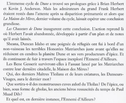 Book's Cover of Les chasseurs de Dune - Après Dune T.1 (01)