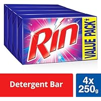 RIN Detergent Bar - 250 g (Pack of 4)