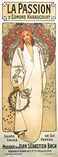 La Passion Art Nouveau Deco Print Alphonse Mucha 16x6" Poster NEW Christ, Jesus