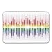 Produktbild LIS HOME Music Decor rutschfeste Gummiteppich, Rainbow Digital Equalizer Verstärker Aufnahmegeräte Club Fußmatte für die Haustür Badematte