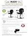 NEW HEAVY DUTY BLACK HADI® UK BARBER CHAIR BC-05 52.5KG 5 YEARS WARRANTY@HIGH QUALITY@FREE CHILD BOOSTER@NEW UK