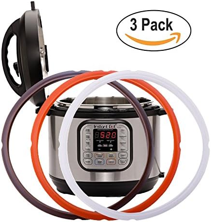 Pasway Silicone Sealing Ring for Instant Pot - 3 Pack Replacement for 5 Qt or 6 Qt Models, Fits for IP-DUO60, IP-LUX60, IP-DUO50, IP-LUX50, Smart-60, IP-CSG60 and IP-CSG50, Sweet and Savory Edition