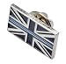 Produktbild Dünn Blaue Linie Union Jack UK-Metall Krawattennadel Revers Anstecker