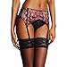 Produktbild Dita von Teese Damen Strumpfhalter Luxe, Schwarz (Black/Flamingo 545), (Herstellergröße: 38 GR)