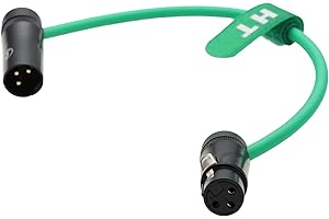 HangTon Câble audio pour enregistreur, mixeur, microphone, haut-parleur, appareil sonore, mixpre 10 II, Zoom, F8n, Zaxcom, Sony Canon, appareil photo, XLR 3 broches mâle vers femelle, profil bas à