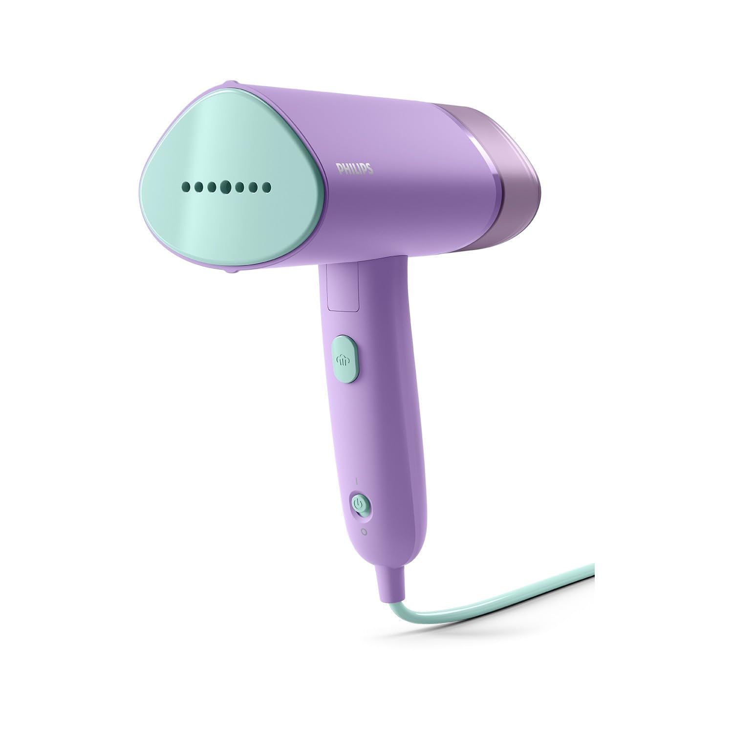 Philips Serie 3000 Stiratrice verticale a vapore,1000 W, 20 g/min di vapore, Serbatoio dell'acqua estraibile da 100 ml, Piastra in plastica, Custodia inclusa, solo 630g di peso, viola (STH3010/30)