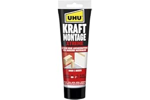 UHU Pegamento de montaje Kraft Xtreme, tubo de 175 g