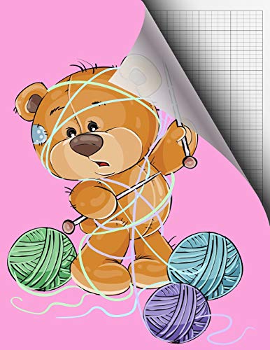 Knitting Design Graph 2:3 Paper; 2 Stitches Measures 3 Rows for Oversized Yarn, Thick Wool or Knitting Double