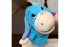 LOMTRATS Lalki ze zwierzętami dla dzieci, maluch zawiera wilk tygrys lew małpa tak dalej ruchome otwarte usta, idealne do opowiadania historii, nauki, przedszkola, prezenty urodzinowe