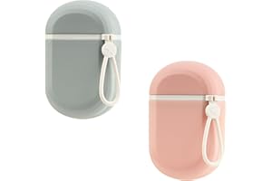 YoHyien 2 Sztuki Mydelniczka Podróżna, Wodoodporne Pudełko na Mydło, Szczelna Mydelniczka z Ociekaczem, Przenośny Podróżny Uchwyt na Mydło do Łazienki, Siłowni, Kempingu i Szkoły (Zielony + Różowy)