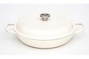 Lätt Home Cocotte Hierro Fundido (Blanco Antiguo, 30 cm)