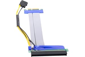 CHENYANG Adattatore per scheda riser per convertitore di estensione cavo Flex da 4x a 16x PCI-E Express da 20 cm
