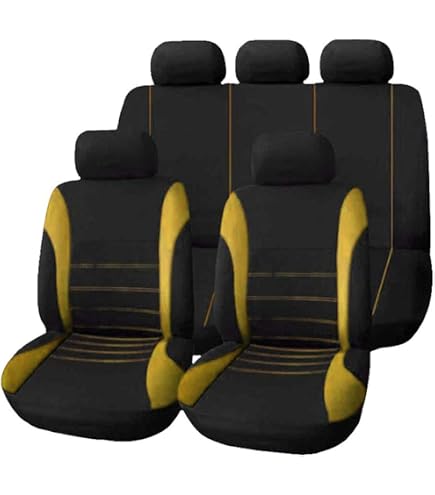 Fundas Universales Para Asientos De Coche - Juego Completo Delantero Y Trasero, Compatible Con Airbag