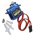Robocraze SG 90 Tower Pro Micro Servo Motor | SG90 Micro Servo Perfect for R/C Helicopter, Plane, Car, Boat, Truck, Robotic Arm & CNC Machine
