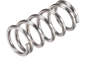 sourcing map 10 Stück Druckfeder 304 Edelstahl Druckfedern Spiralfeder Stahlfeder 10mm Außendurchmesser 1.2mm Drahtdurchmesser 11mm Komprimierte Länge 20mm Länge 30N Tragfähigkeit Silber