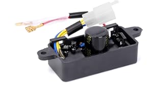 Ruimou Regulador de Voltaje AVR de Repuesto para 1-3KW Generador 250V 220UF Caja Rectangular de plástico Regulador