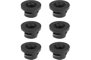 SG Store Filtr powietrza silnika, 6 szt., zamiennik 1422A3, Citroen/Peugeot 1.6 HDI, osłony obudowy filtra powietrza, gumowe przelotki, czarny