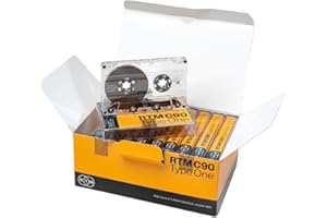 RTM INDUSTRIES RTM C90 | Cassette Vierge Type I | Idéal pour Enregistrement de Musique | Qualité Studio | 90 Minutes | Fabriqué en France | Pack de 10 unités