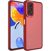 Zore Xiaomi ile uyumlu Redmi Note 11 Pro 5G Kılıf Kamera Korumalı Transparan Zore Post Kapak Kırmızı
