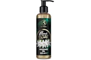 AROMATIKA TRUST THE POWER OF NATURE Huile de Massage Monoï de Tahiti 200ml - Huile Corporelle - Noix de Coco - Pépins de Raisin - Jojoba - L'Amande - Huiles des Noyaux de Pêche et Extrait de Gardenia Tahitensis - Massage de Couples