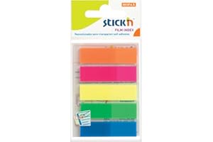 STICK'N Stick N 21050 Value 12 mm Film Index Tab - Neon Multi-Colour