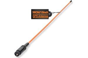 Antenne de réception flexible longue portée Orange 38,1 cm pour Garmin GPS Alpha 100 200 200i Astro 220 320 430 Roniware