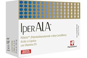 P PHARMASUISSE LABORATORIES IperAla® Integratore Alimentare antiossidante per la funzionalità del sistema nervoso - A base di PEA650™, Acido Alfa-Lipoico e Vitamina D3-20 compresse