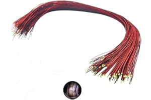 Vrabocry 20 Stk 0805 Weiß SMD Mikro 20mA LED Dioden gelötete Mini LED Leuchtdiode mit 30CM länge Mikrolitzenleitungen für DIY Modellbau Dekor