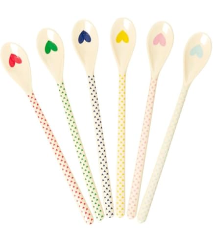 Bunte Melamin-Teelöffel - 6er Set Für Küche & Party (14cm)