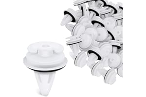 ASYKNM Plastic Fastener Auto, 50 PCS Plastica Clip Rivetto, Rivetti Plastica Auto con Protezione della Rondella, Compatibile con Stivali per Auto, Porte Interne o Pannelli di Rivestimento
