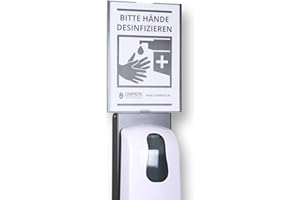 SWAVGO - Infotafel für Hygienestation mit Desinfektionsspender (Info Tafel Sensor)