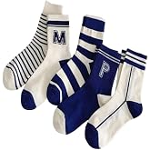 Sky Socks 5'li Ekonomik Paket Mavi &Ccedil;izgili Desenli Unisex Soket &Ccedil;orap Seti Tek Beden