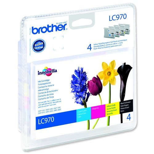 Brother LC970VALBP – LC970VALBP B/C/M/Y QUAD PACK - 5