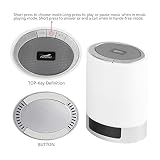 LUCKYKS drahtlos Bluetooth Lautsprecher Lampe Tragbare Nachttischlampe Wake-Up Light Touch Control Lampe Nachtlicht mit mehrfarbigem und dimmbarem Lichter (weiß) - 8
