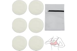 YAYNO 6 Stück Stilleinlagen Waschbare Stilleinlagen Saugfähig Nursing Pads Wolle Seide Stilleinlagen Waschbar Wiederverwendbare Brustpolster Wiederverwendbar Nursing Pads Mit WäSchenetze