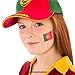 Produktbild 10 x Portugal Tattoo Fan Fahnen Set - WM 2018 Portugal temporary tattoo Flag (10)