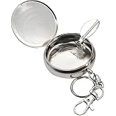 Spelt Portatif K&uuml;ll&uuml;k Taşınabilir Seyahat Mini Kokusuz K&uuml;l Tablası Anahtarlık Metal Cep K&uuml;ll&uuml;ğ&uuml;